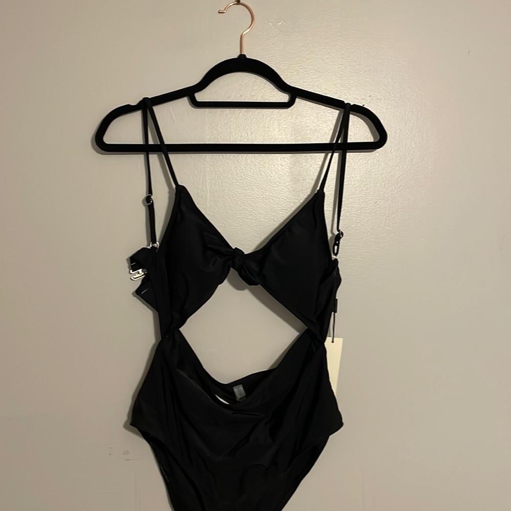 BOGO Black cutout one piece swim suit